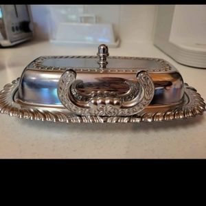 Vintage irvinware horseshoe butter dish
